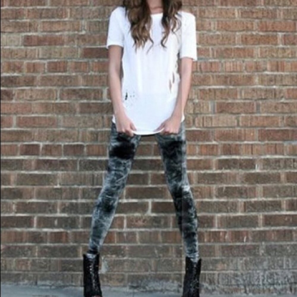 Nightcap Tie Dye Velvet Leggings Boho Festival